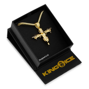 Dual Uzi Angel Necklace