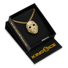 Load image into Gallery viewer, 14K Gold Hockey Mask Necklace
