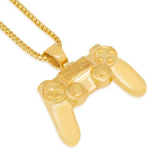 Load image into Gallery viewer, Inspired by PlayStation® - Solid 14K Gold Controller Necklace
