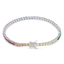 Load image into Gallery viewer, 3mm Spectrum Tennis Bracelet
