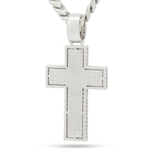 Load image into Gallery viewer, Baguette Cut Cross Necklace
