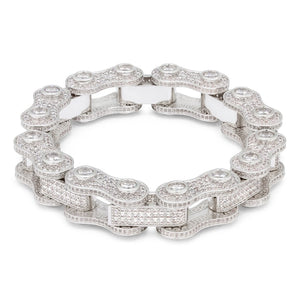 Iced Bike Chain Bracelet