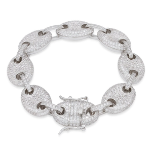 15mm Iced G-Link Bracelet