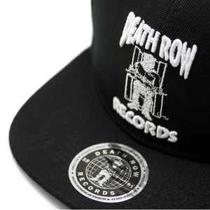 King Ice x Death Row Records- Black Flat Brim Baseball Hat