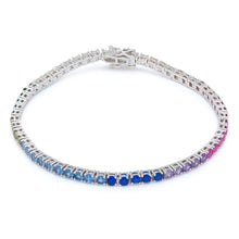 Load image into Gallery viewer, 3mm Spectrum Tennis Bracelet
