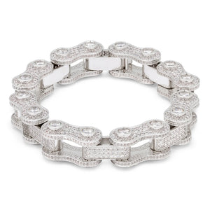 Iced Bike Chain Bracelet